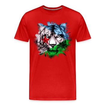 Djibouti - T-shirt bio Premium Homme - rouge - Devant - Damien (186cm)