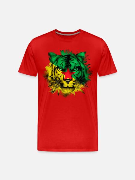 French Guiana - Men's Premium Organic T-Shirt - red