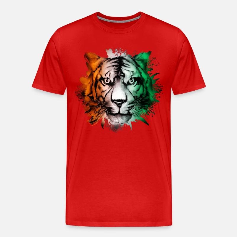 Elfenbeinküste - Männer Premium Bio T-Shirt - Rot