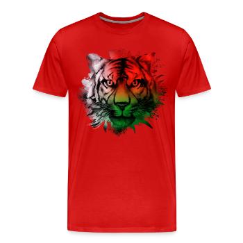 Madagascar - Men's Premium Organic T-Shirt - red - Front - Damien (186cm)