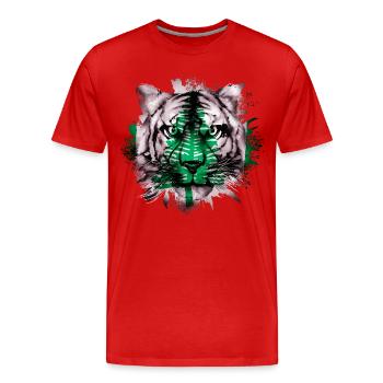 Norfolk Island - Men's Premium Organic T-Shirt - red - Front - Damien (186cm)