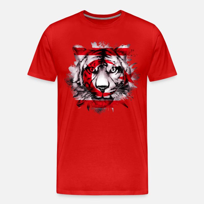 Nordzypern - Männer Premium Bio T-Shirt - Rot