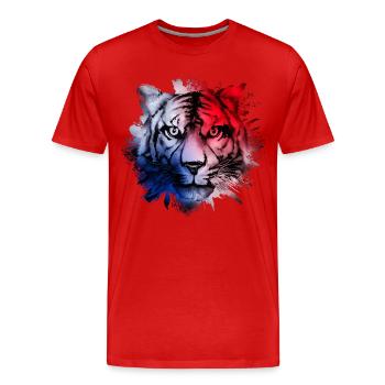 Panama - T-shirt bio Premium Homme - rouge - Devant - Damien (186cm)