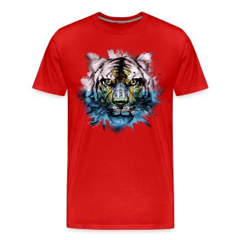 San Marino - Men's Premium Organic T-Shirt - red - Front - Damien (186cm)