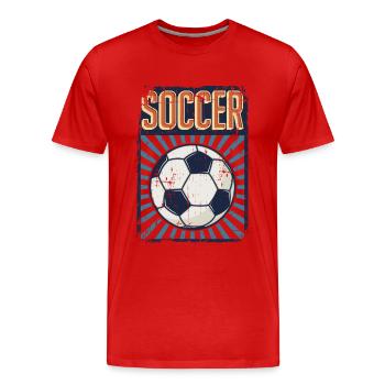 Soccer Fußball Goal Keeper Futbol Trainer Soccer - Men's Premium Organic T-Shirt - red - Front - Damien (186cm)