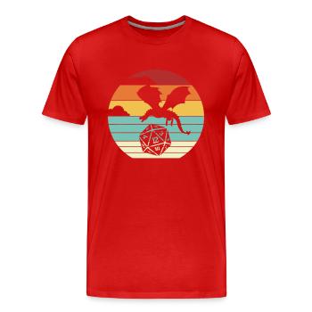 PnP RPG Jeu de rôle Tabletop Maître de jeu Pen - T-shirt bio Premium Homme - rouge - Devant - Damien (186cm)