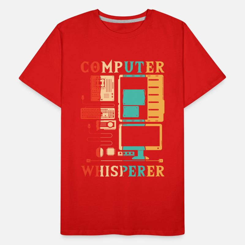 Computer Whisperer IT Operations Computer Scientist Men's Premium Organic T-Shirt