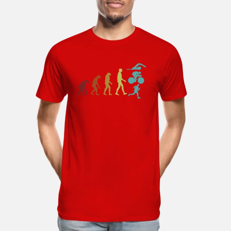 Triathlon Evolution Triathlete Training Professional Men's Premium Organic T-Shirt