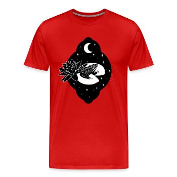 Kröte Kaulquappe Laubfrosch Froschzüchter Frosch - Männer Premium Bio T-Shirt - Rot - Vorne - Damien (186cm)