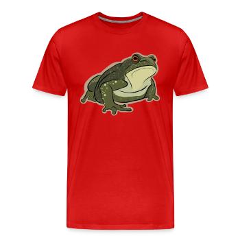 Rainette Crapaud Têtard Grenouille reproductrice Grenouille - T-shirt bio Premium Homme - rouge - Devant - Damien (186cm)