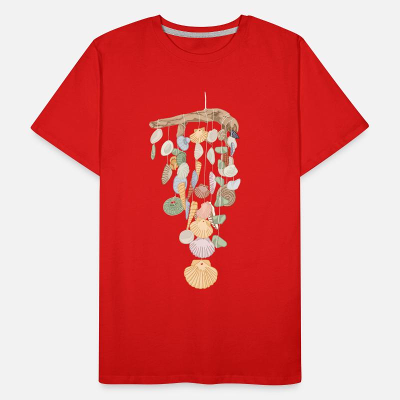 Shelling Bag Bivalvia Shell Hunter Seashell Men's Premium Organic T-Shirt