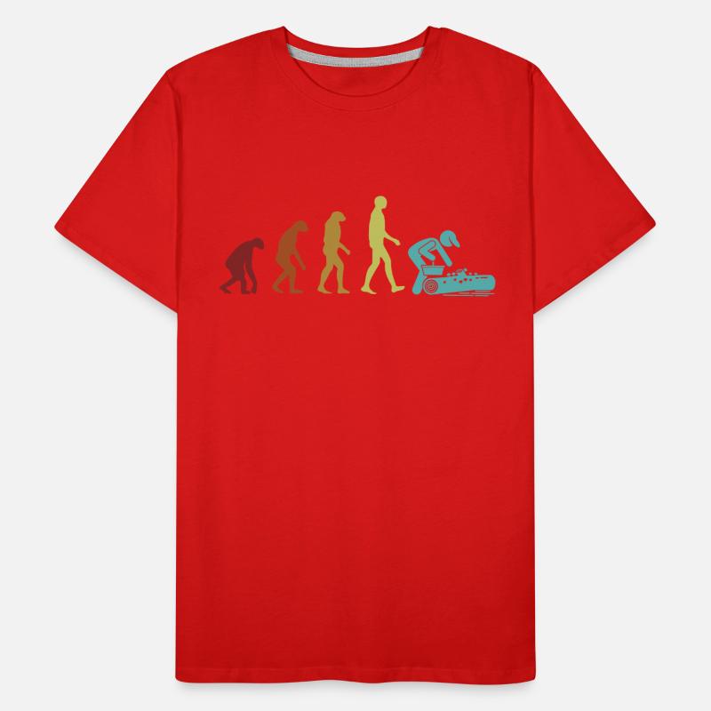 Mushroom Hunting Evolution Picking Foraging Men's Premium Organic T-Shirt