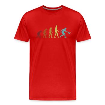 Pickleball Evolution Pickleball Pro Pickleball - T-shirt bio Premium Homme - rouge - Devant - Damien (186cm)