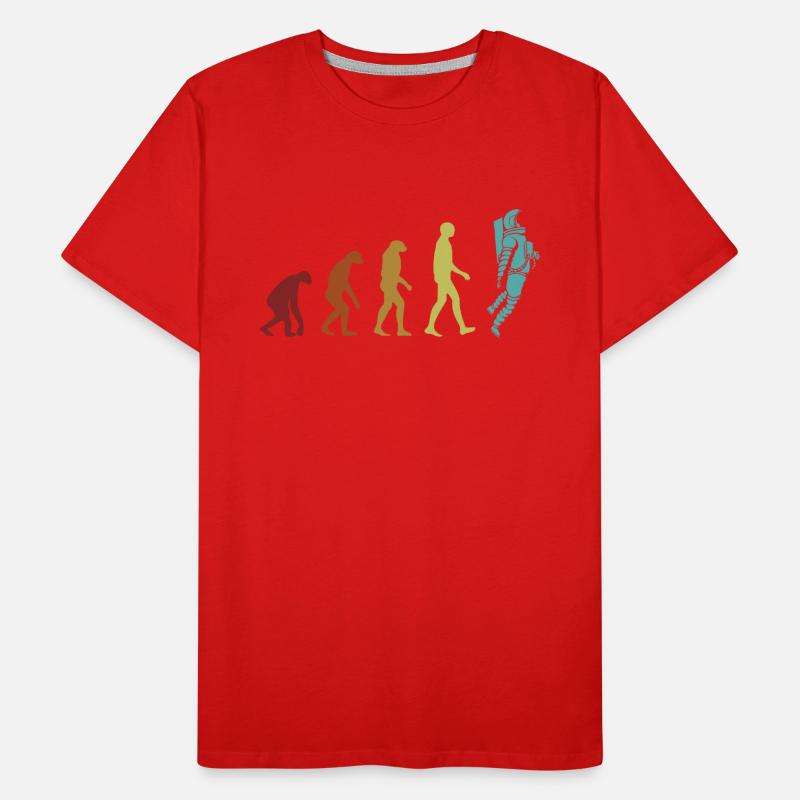 Astronaut Evolution Cosmonaut Spacecraft Men's Premium Organic T-Shirt