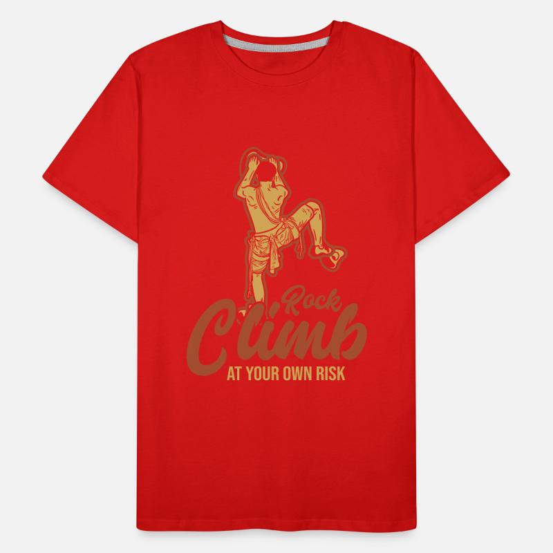 Escalade à vos risques et périls Escalade de bloc T-shirt bio Premium Homme