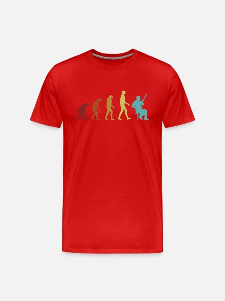 Fagott Evolution Aerophon Fagottinstrument - Männer Premium Bio T-Shirt - Rot