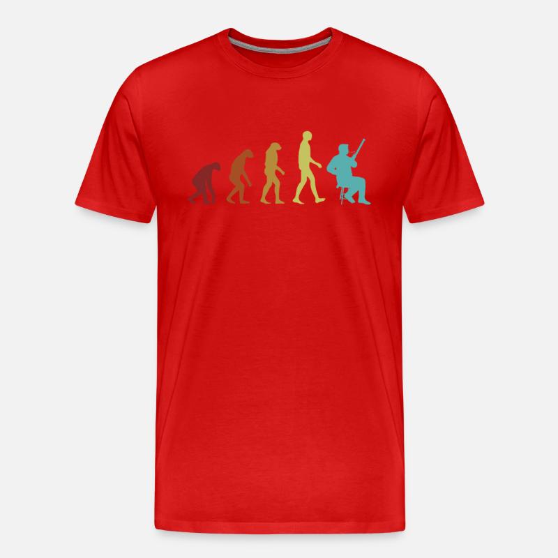 Fagott Evolution Aerophon Fagottinstrument - Männer Premium Bio T-Shirt - Rot
