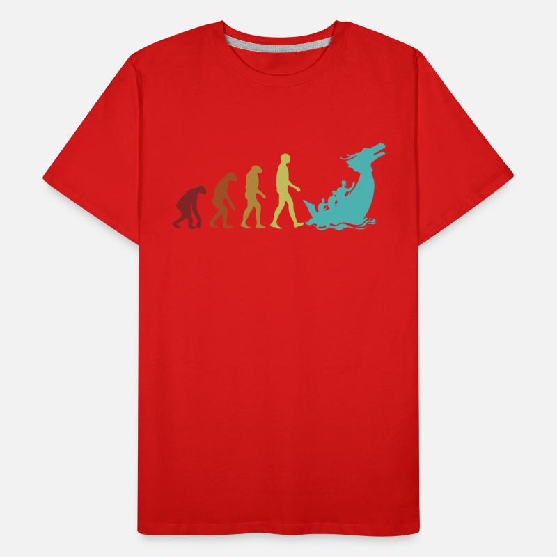 Dragon Boat Evolution Drummer Team Paddler Lover Men's Premium Organic T-Shirt