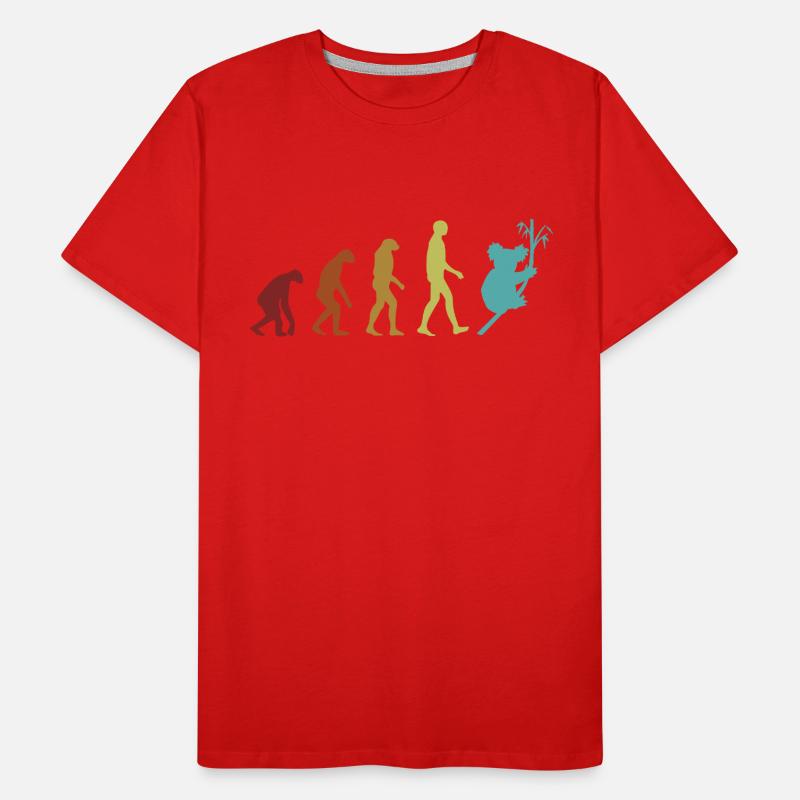 Koala Evolution Koalabear Eucalyptus Lover Koala T-shirt bio Premium Homme