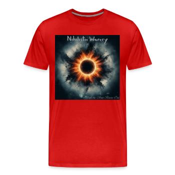 NW - bis die Sonne ausbrennt - Männer Premium Bio T-Shirt - Rot - Vorne - Damien (186cm)