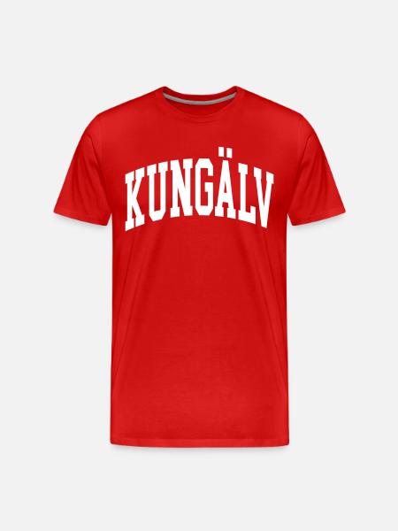Kungälv - Organic T-shirt Ekologisk premium-T-shirt herr - röd