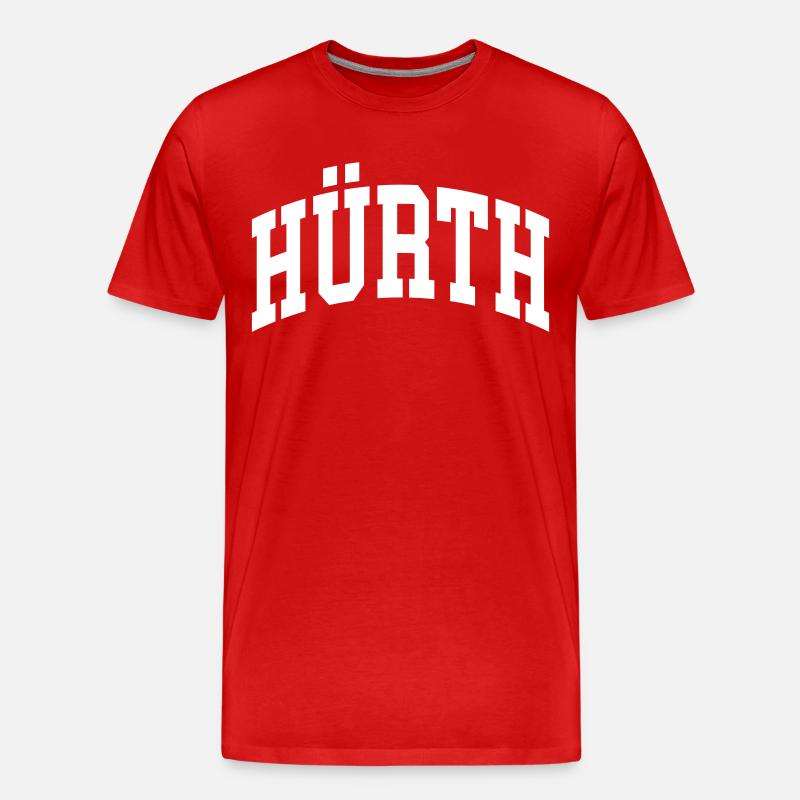 Hürth - Männer Premium Bio T-Shirt - Rot