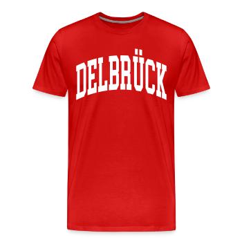 Delbrück - T-shirt bio Premium Homme - rouge - Devant - Damien (186cm)