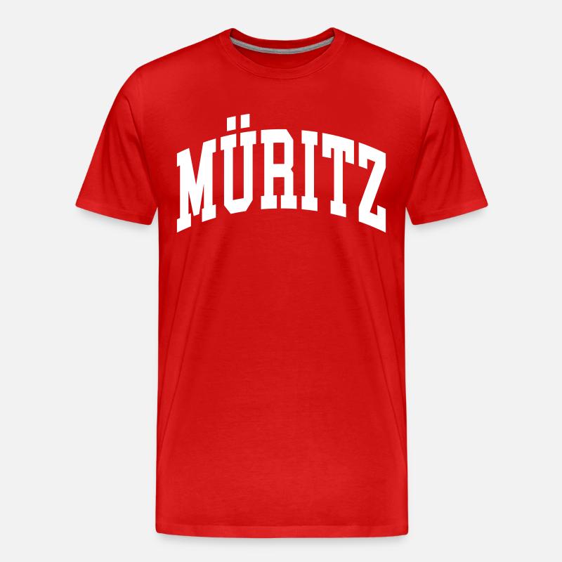 Müritz - Männer Premium Bio T-Shirt - Rot