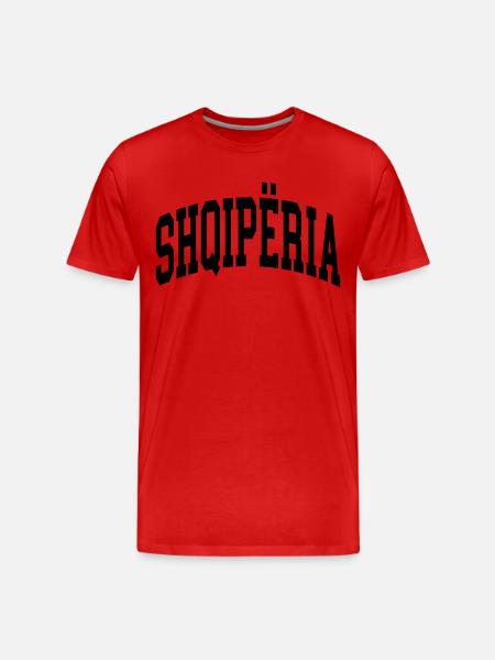 Albania - Men's Premium Organic T-Shirt - red