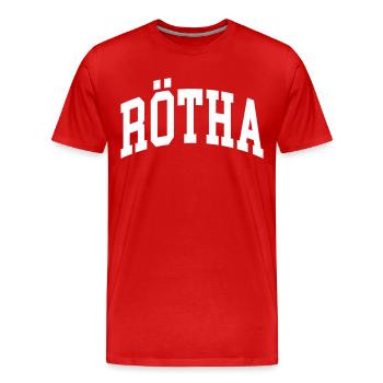 Rötha - T-shirt bio Premium Homme - rouge - Devant - Damien (186cm)