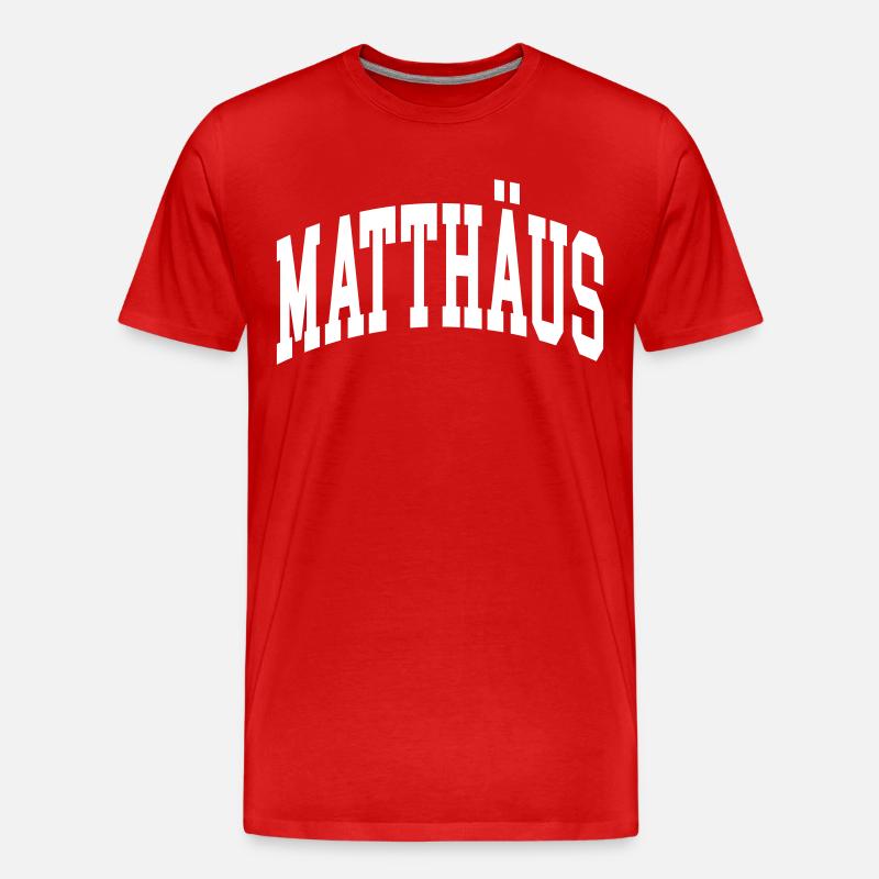 Matthäus - Männer Premium Bio T-Shirt - Rot