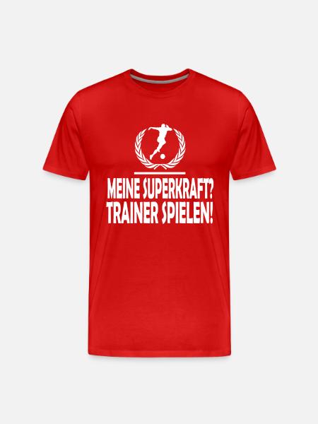 Fußball - Männer Premium Bio T-Shirt - Rot