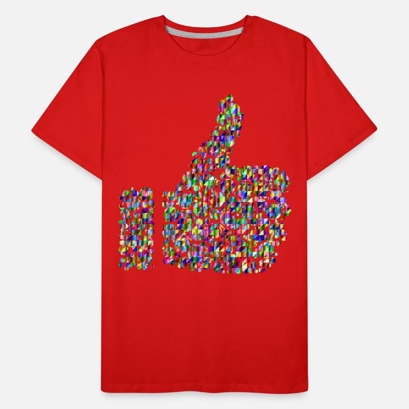 pouce arc-en-couleur T-shirt bio Premium Homme