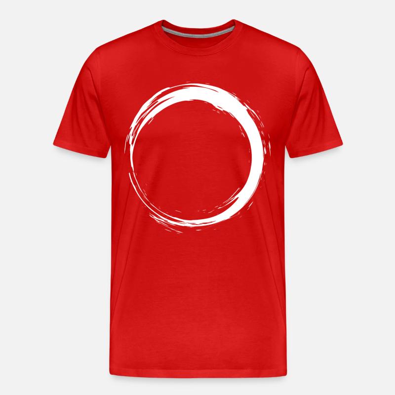 kreis - Männer Premium Bio T-Shirt - Rot