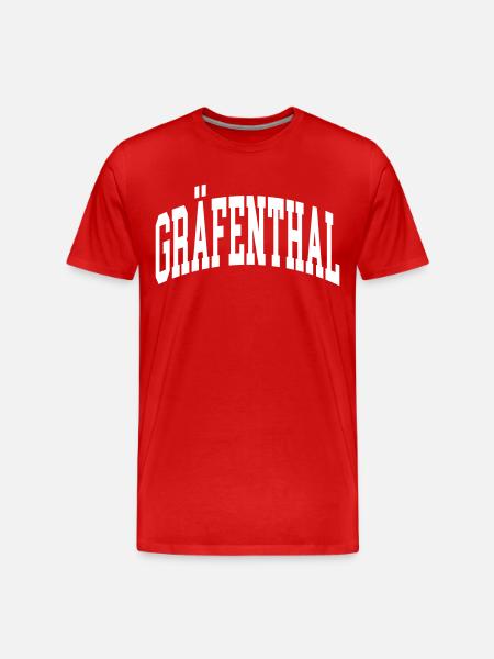 Gräfenthal - Männer Premium Bio T-Shirt - Rot