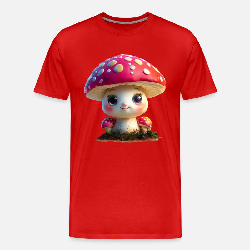 Champignon mignon - T-shirt bio Premium Homme - rouge