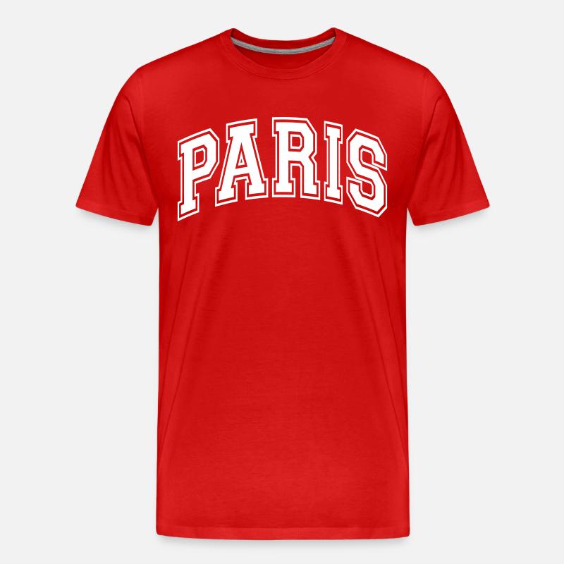 Paris - Männer Premium Bio T-Shirt - Rot