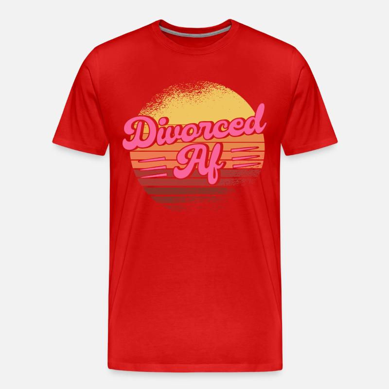 Scheidung Geschieden Geschiedene Geschenk - Männer Premium Bio T-Shirt - Rot