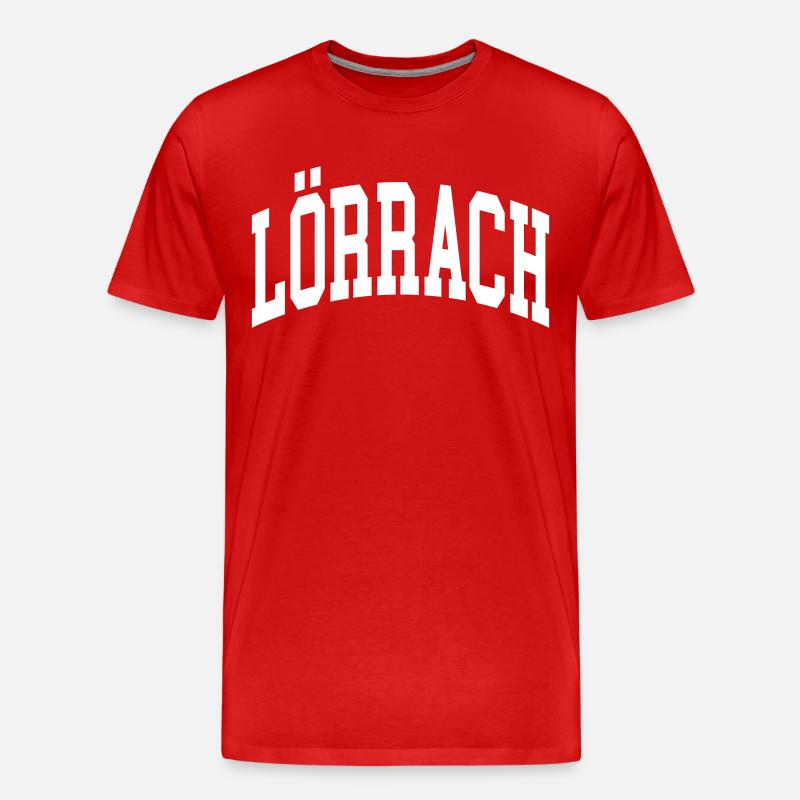 Lörrach - Männer Premium Bio T-Shirt - Rot