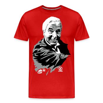 Dinner for one - Men's Premium Organic T-Shirt - red - Front - Damien (186cm)