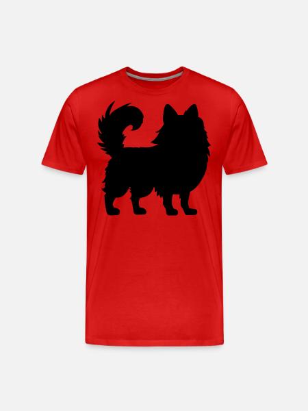 Pomeranian Zwergspitz - Men's Premium Organic T-Shirt - red