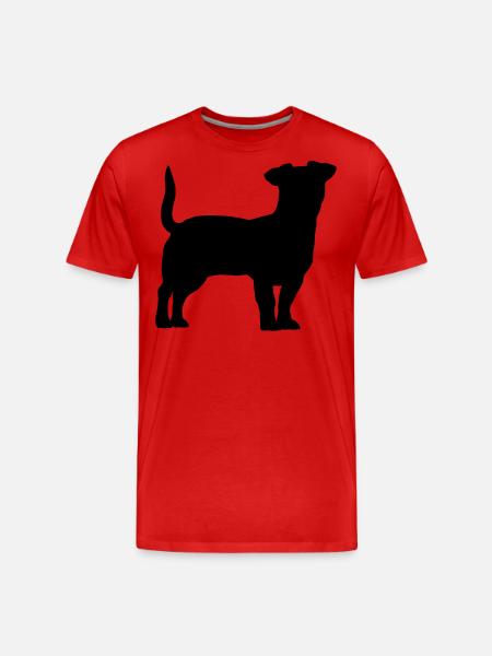 Jack Russell Terrier - Men's Premium Organic T-Shirt - red