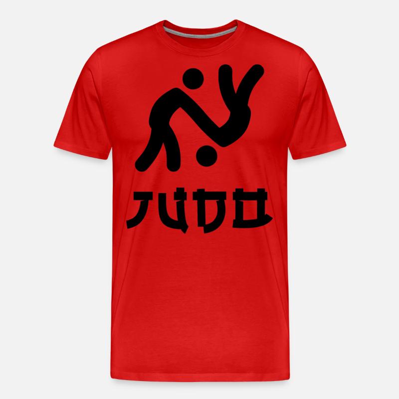 Judo - Männer Premium Bio T-Shirt - Rot