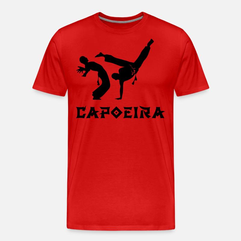 Capoeira - Männer Premium Bio T-Shirt - Rot