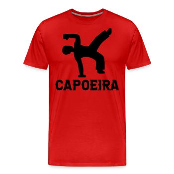Capoeira - Männer Premium Bio T-Shirt - Rot - Vorne - Damien (186cm)