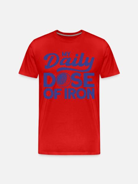 Golf Course Golfer Gift - Men's Premium Organic T-Shirt - red