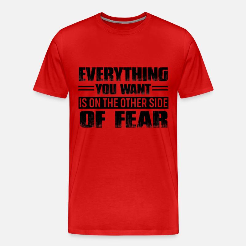 Motivation - Männer Premium Bio T-Shirt - Rot