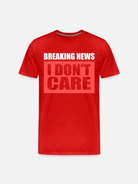 funny sayings - Men's Premium Organic T-Shirt - red