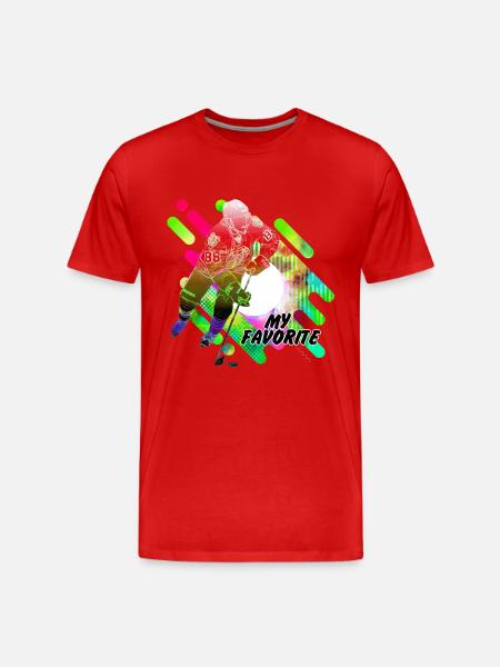 icehockey5 - T-shirt bio Premium Homme - rouge