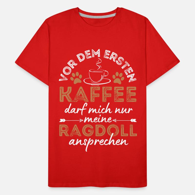 Ragdoll Cat Coffee Cafe Men's Premium Organic T-Shirt
